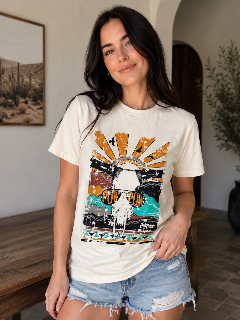 Dale Brisby Longhorn POW POW Graphic T-Shirt
